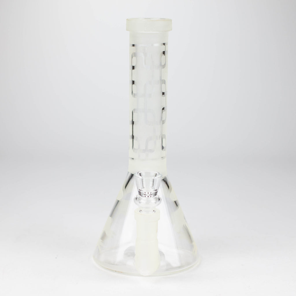 12" GLOW IN DARK BEAKER BONG WITH ICE CATCHER