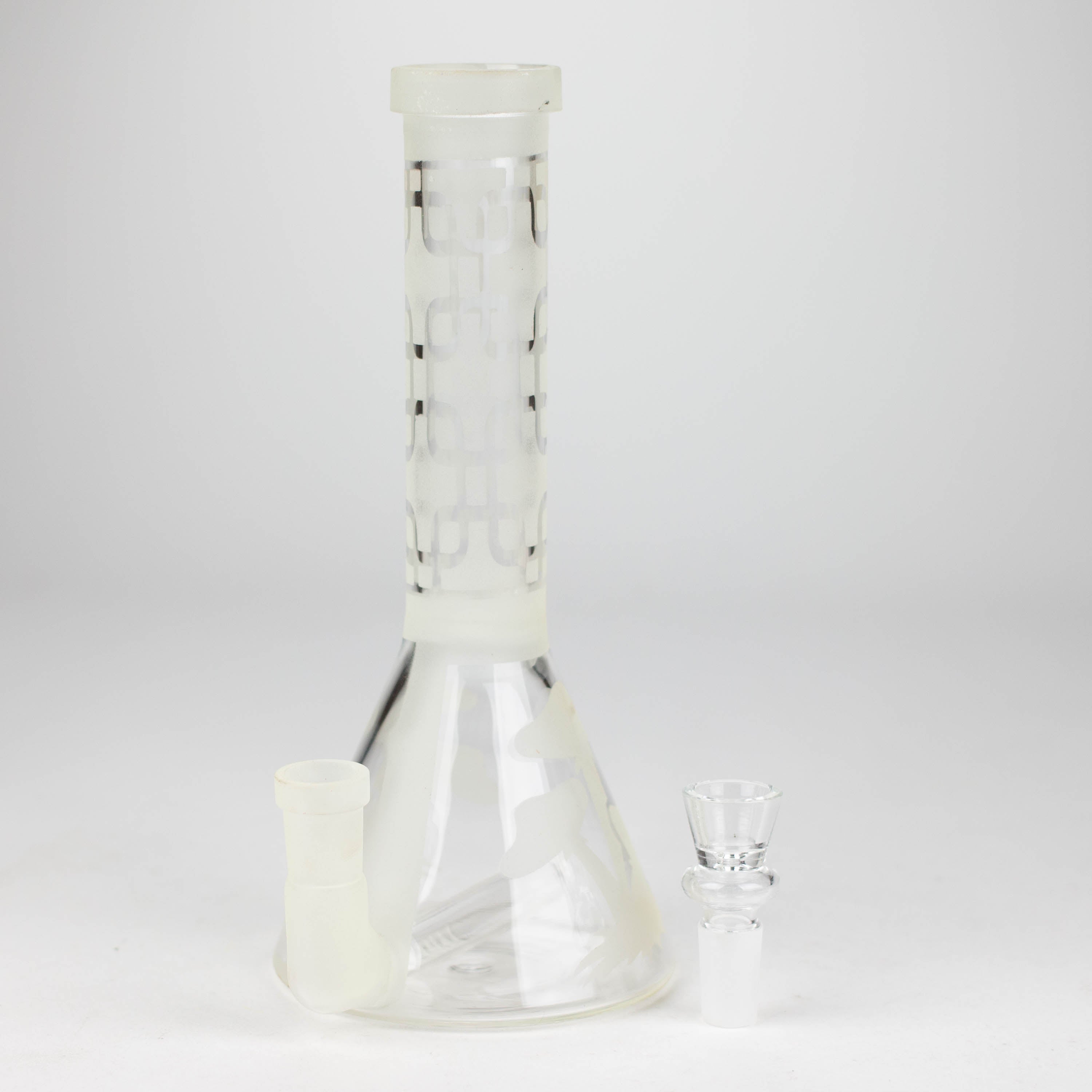 12" GLOW IN DARK BEAKER BONG WITH ICE CATCHER
