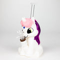 7.6" Vinyl unicorn water pipe [H395]