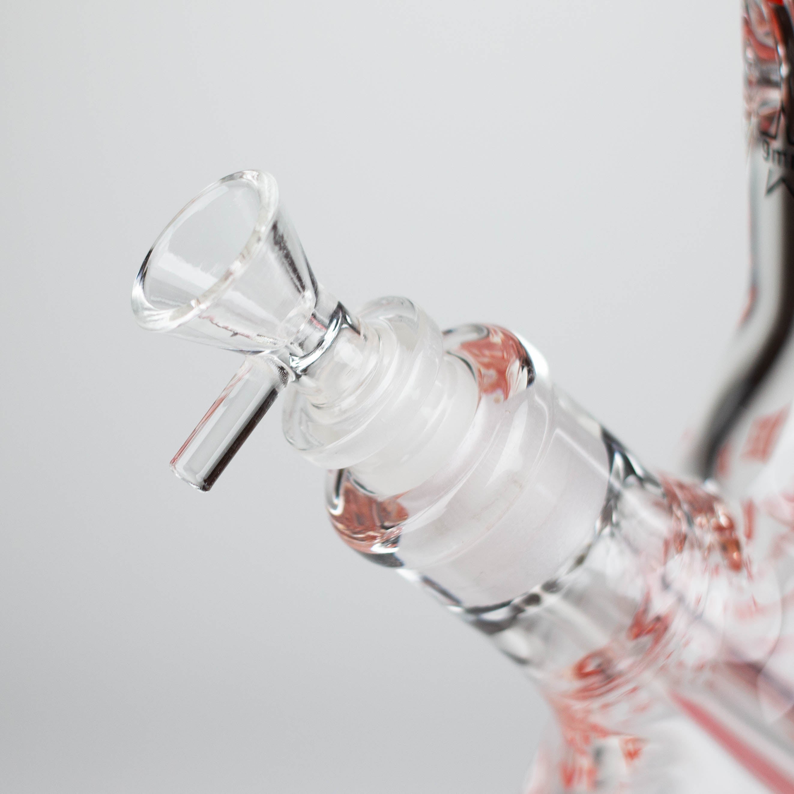 14" Cartoon Glow In The Dark 9 mm glass bong [PIP835]