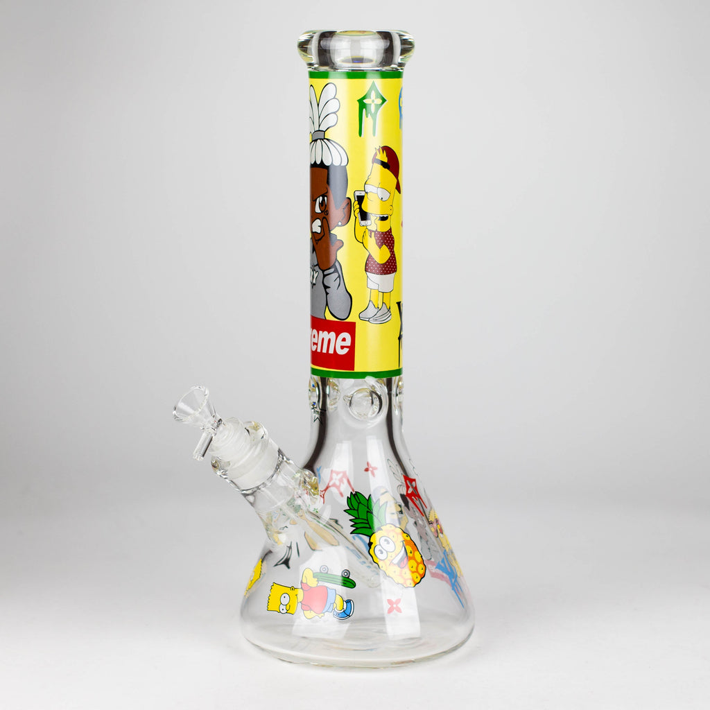 14" Cartoon 9 mm glass bong [PIP837]