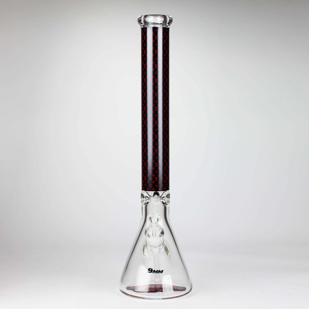 20" Luxury Pattern 9mm glass bong [PIP872]