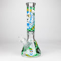 14" Hash King Lion Glow 9mm glass bong [PIP867]