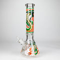 14" Cobra snake Glow 9mm glass bong [PIP868]