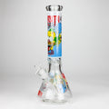14" Cartoon Glow 9 mm glass bong [PIP834]