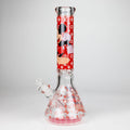 14" Cartoon Glow In The Dark 9 mm glass bong [PIP835]