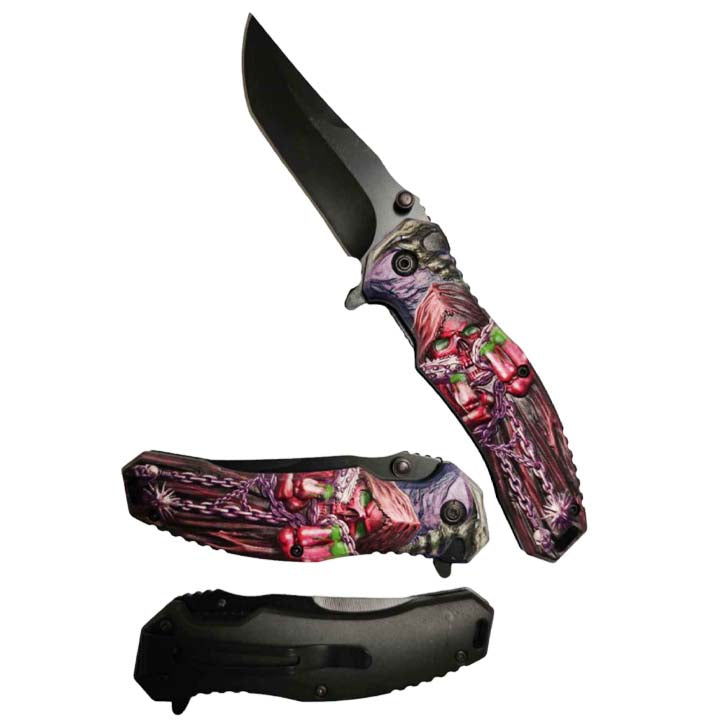 8" Evil  Blade Spring Assisted Knife