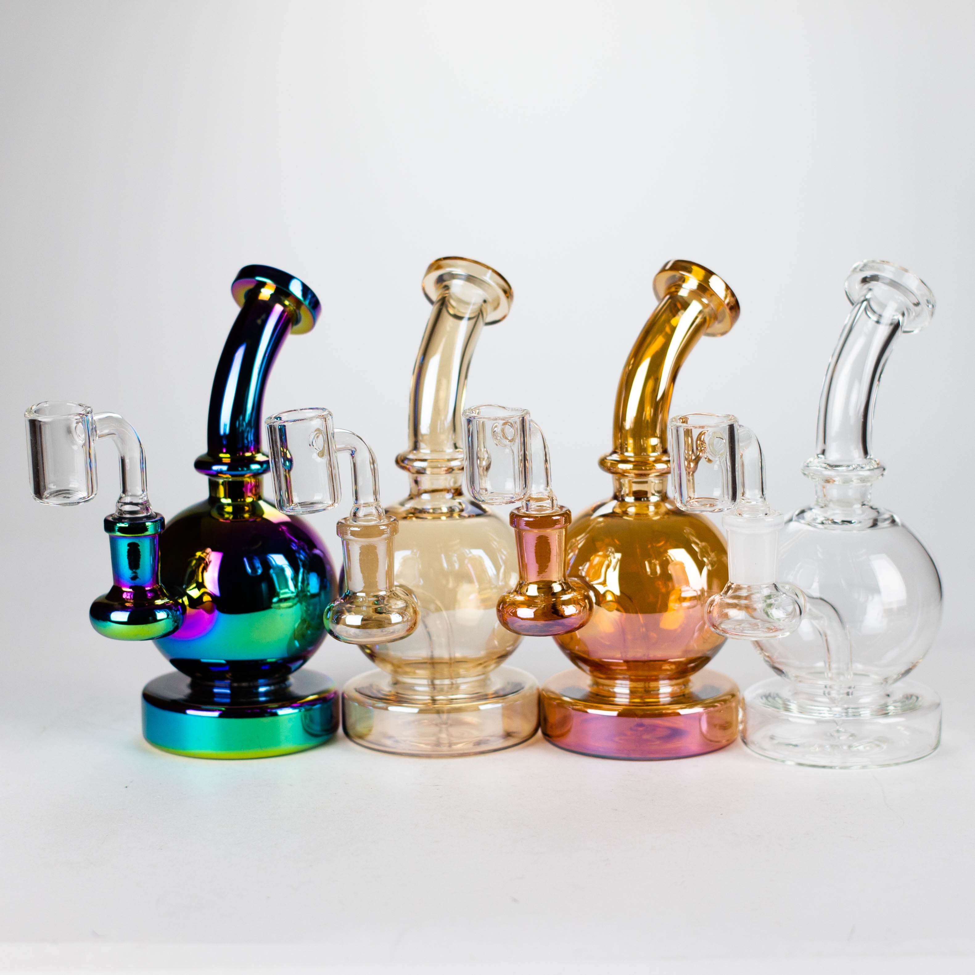 Z7" Solid Color Electroplate Rig with Banger and Bowl