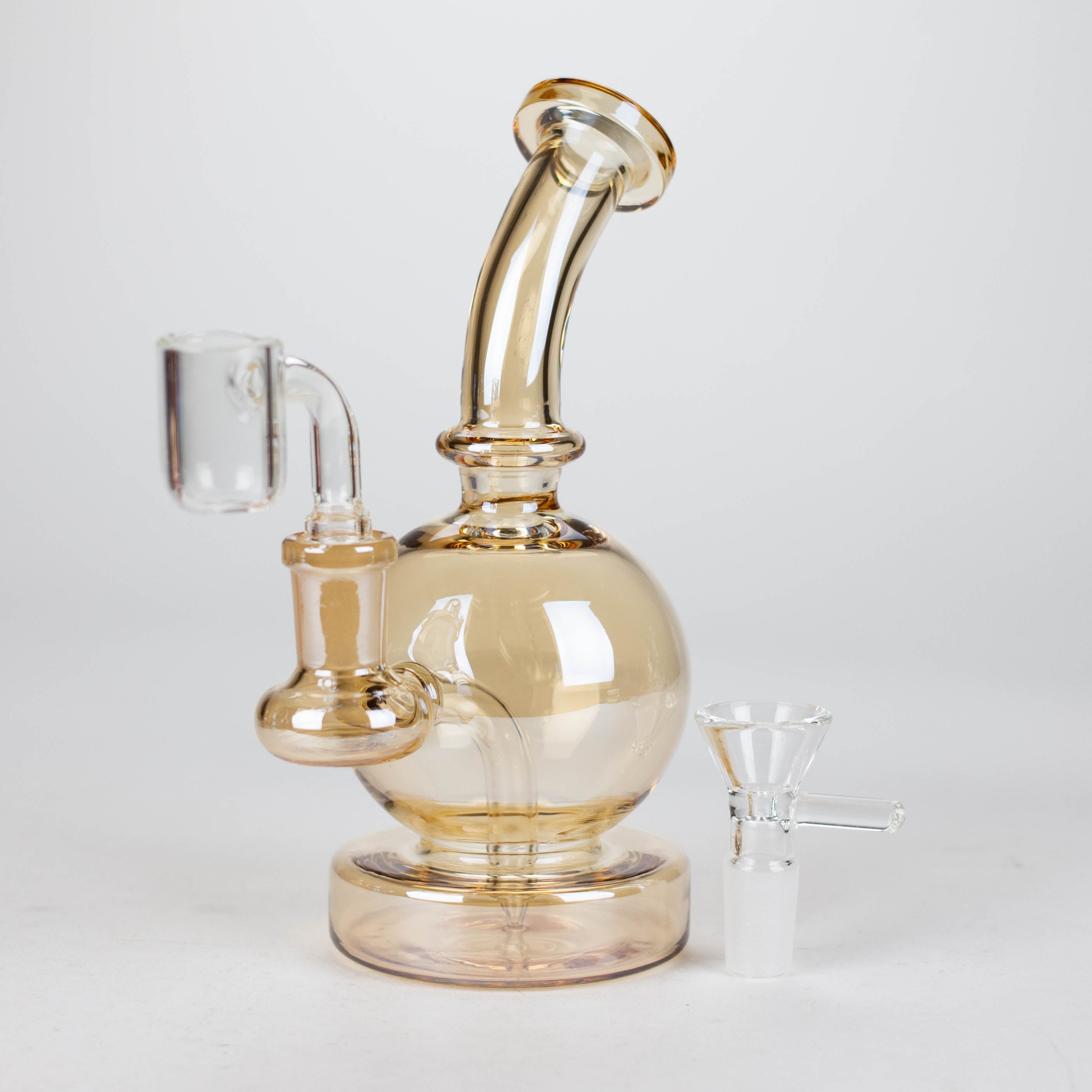 Z7" Solid Color Electroplate Rig with Banger and Bowl