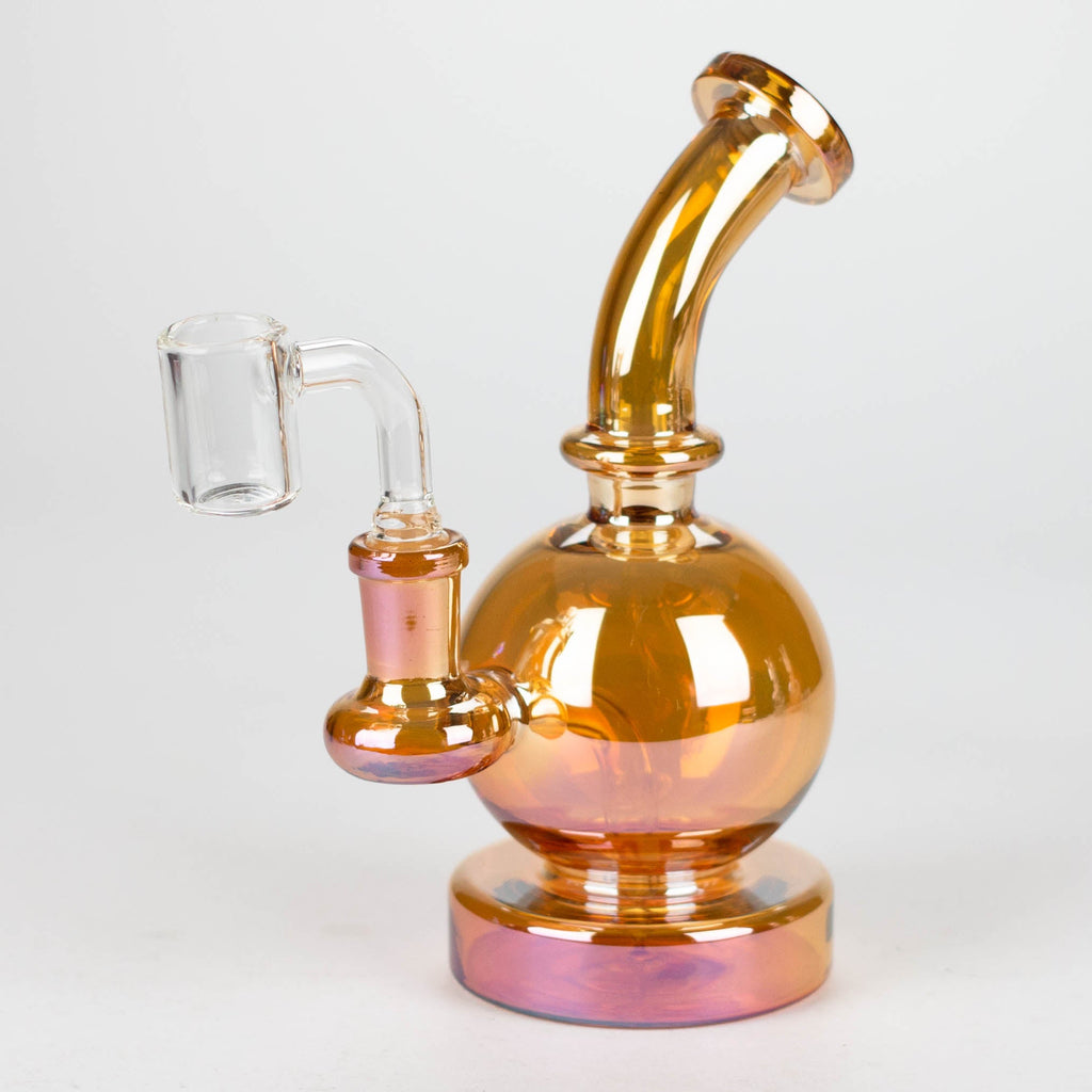 Z7" Solid Color Electroplate Rig with Banger and Bowl