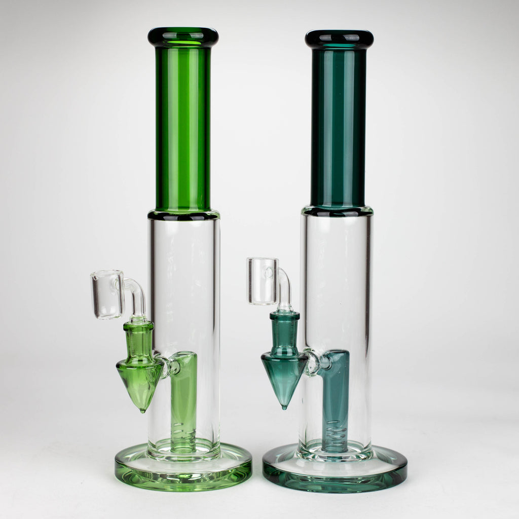 Z12" Color Accented Glass Rig With Banger and Bowl