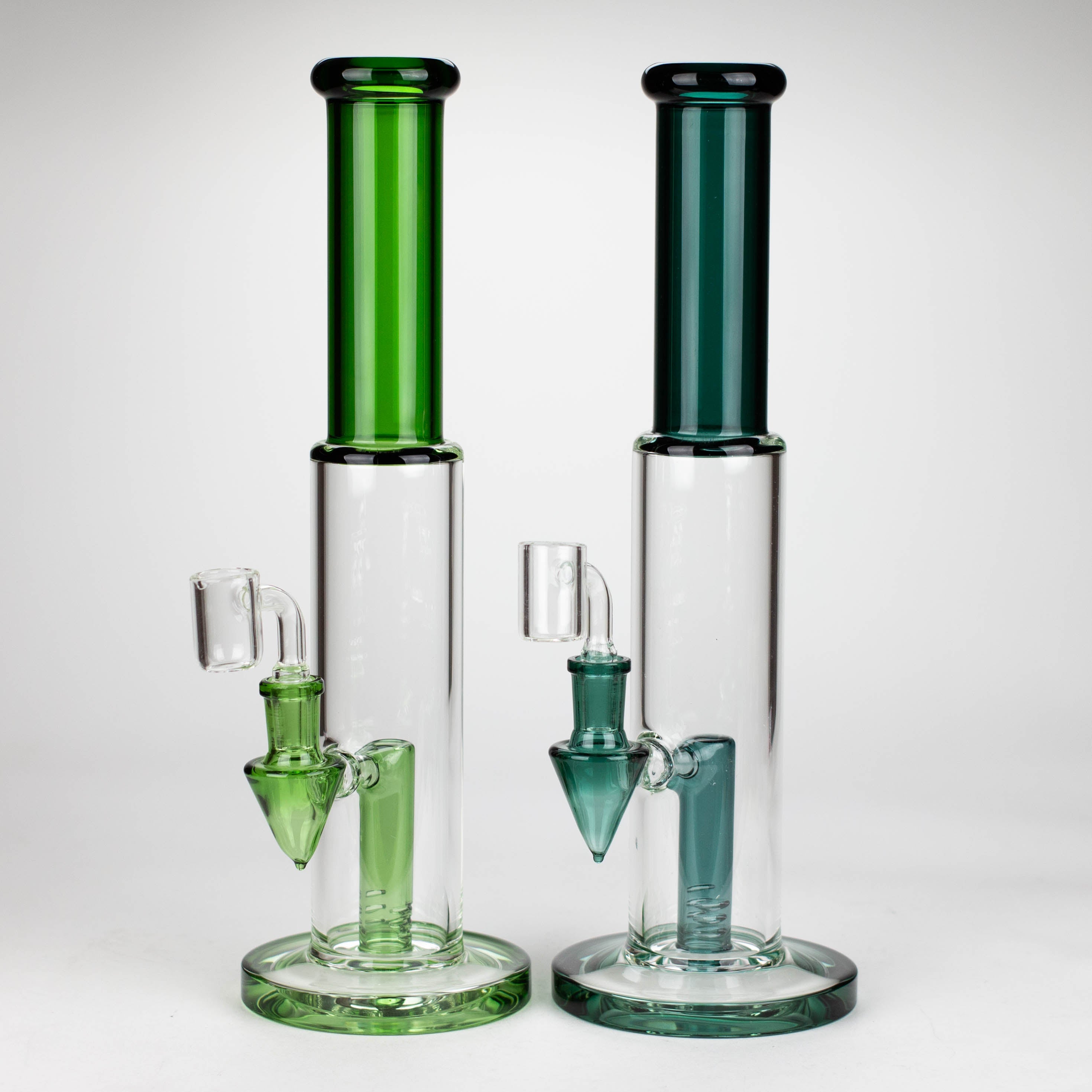 Z12" Color Accented Glass Rig With Banger and Bowl