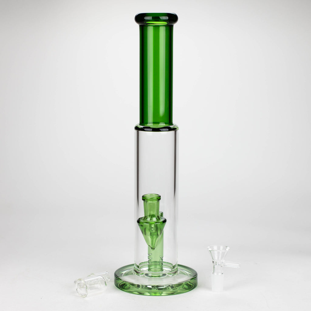 Z12" Color Accented Glass Rig With Banger and Bowl