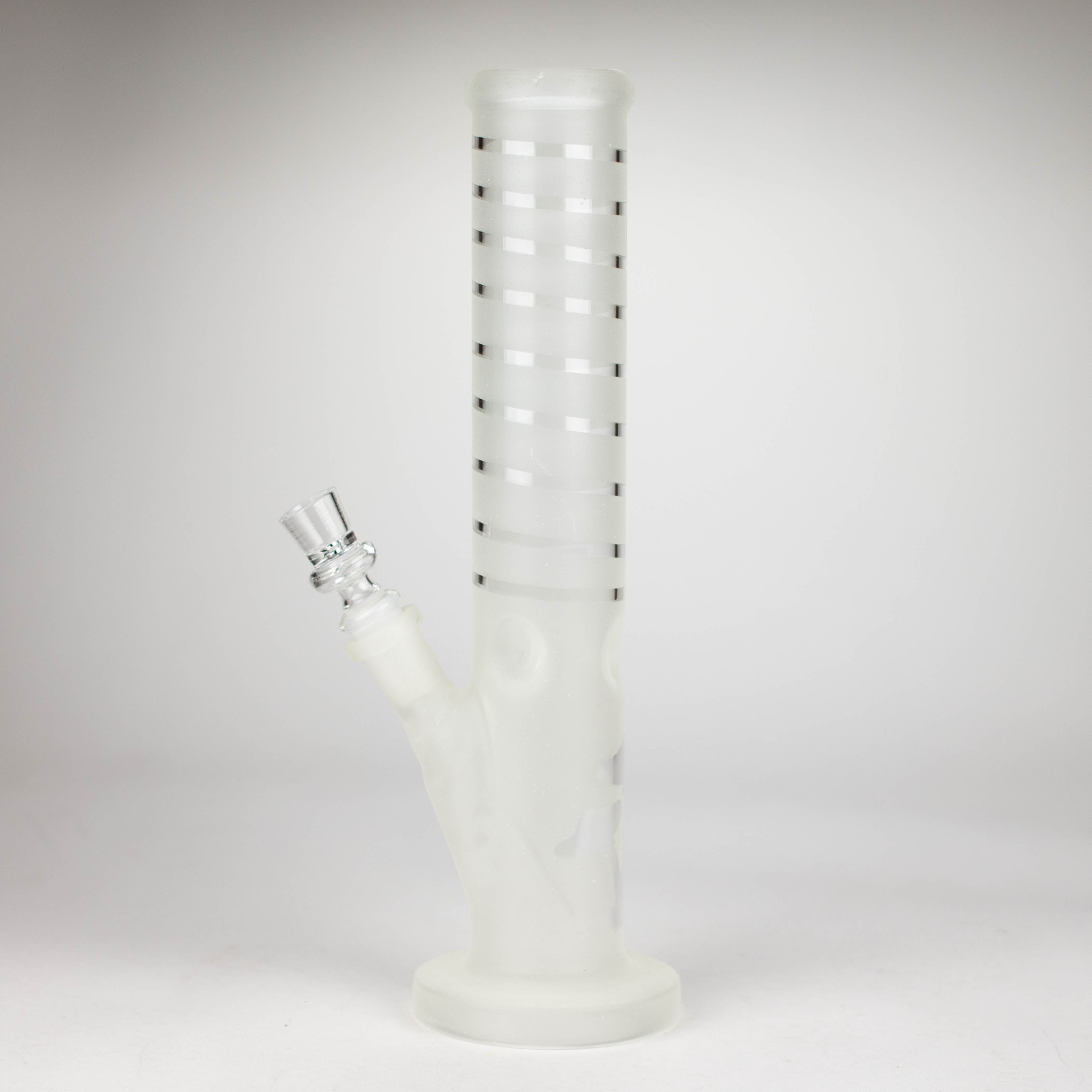 12" GLOW IN DARK STRAIGHT TUBE BONG WITH ICE CATCHER