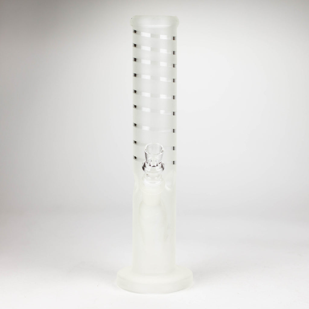 12" GLOW IN DARK STRAIGHT TUBE BONG WITH ICE CATCHER
