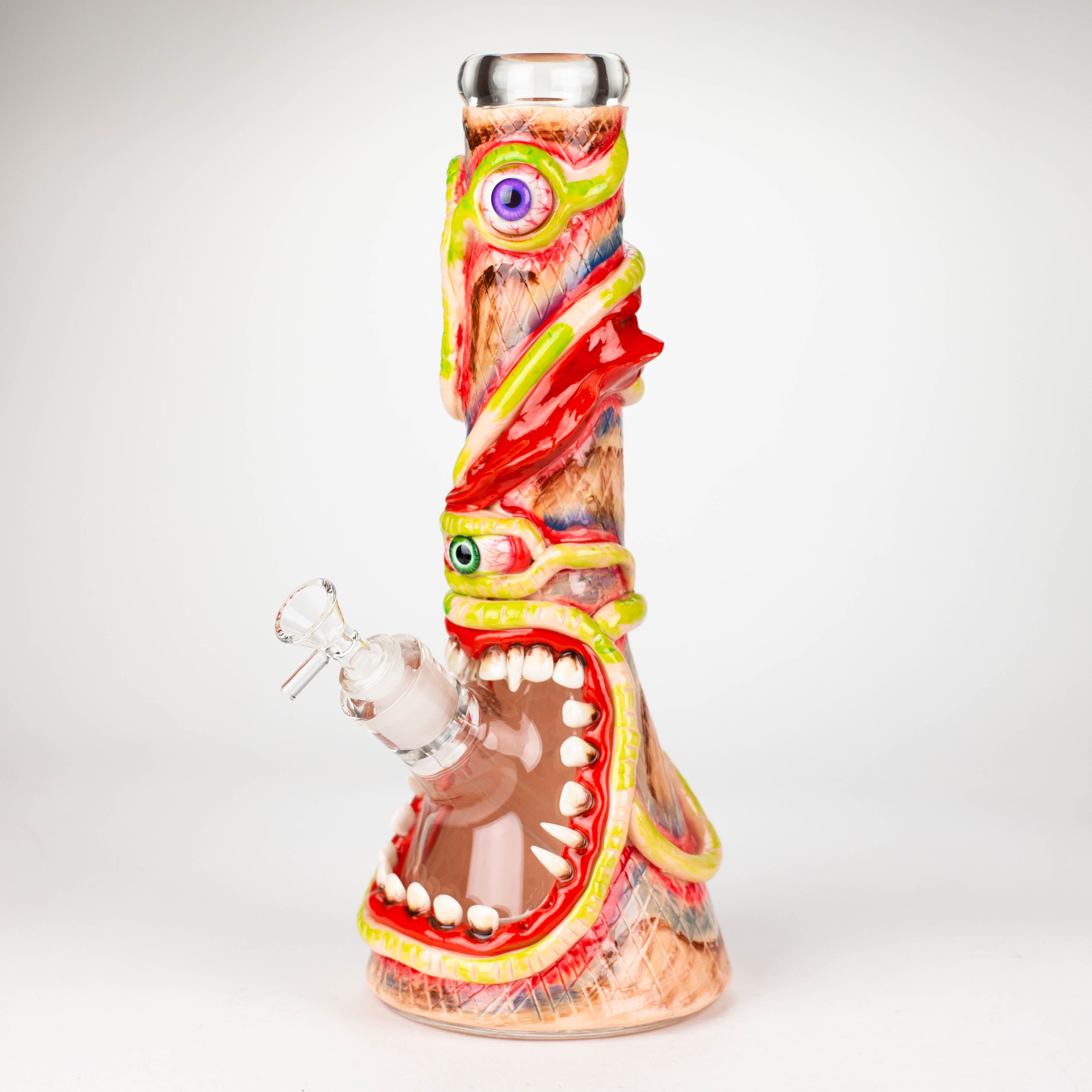 13" Resin 3D artwork 7mm glass beaker water bong [DY525]
