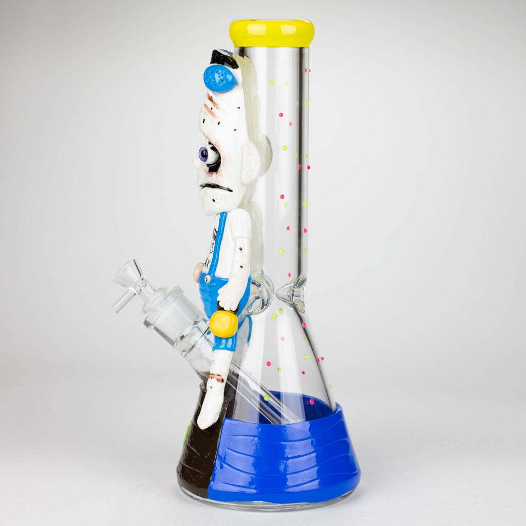 13" Resin 3D Monster Hare 7mm glass beaker  [DY512]