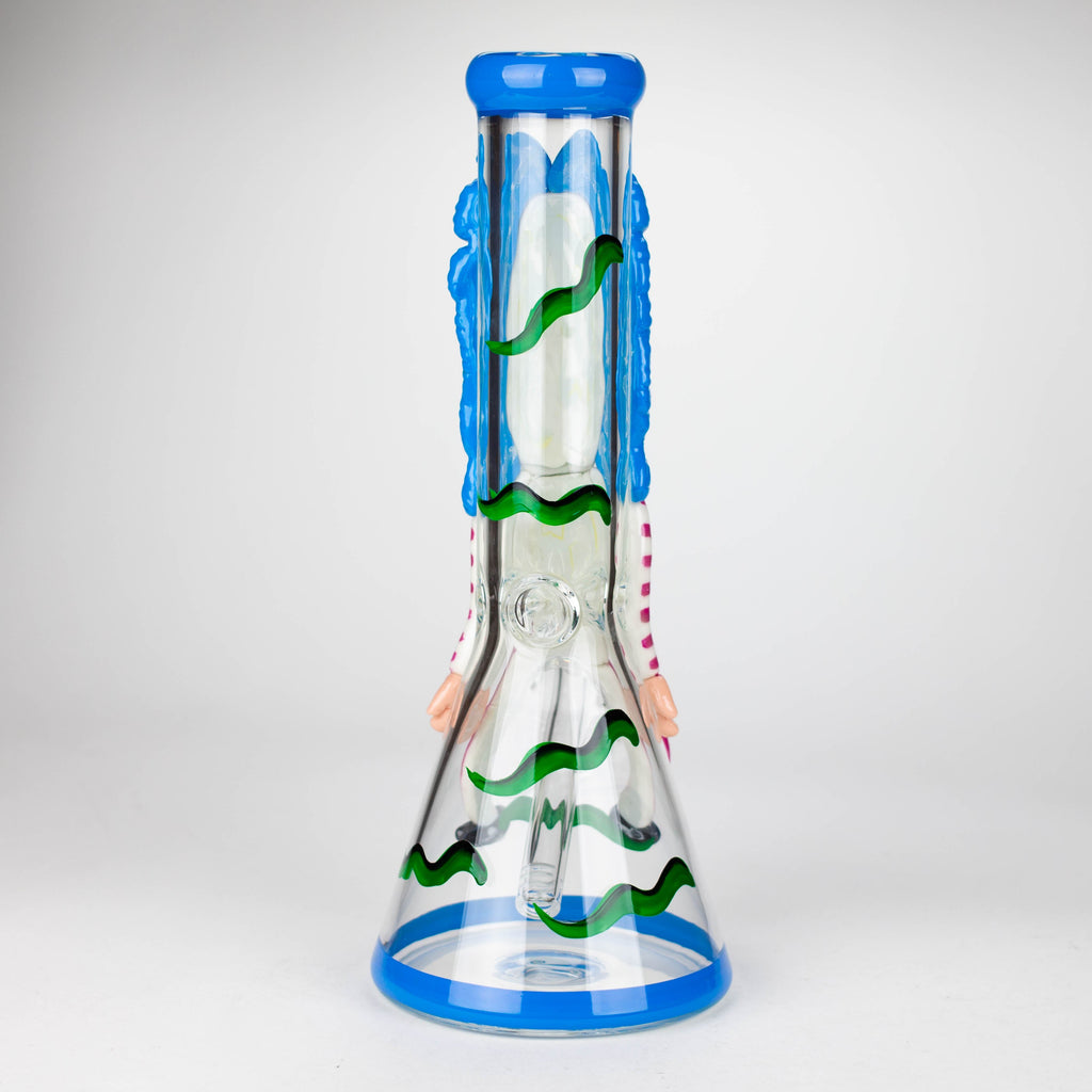 13" Resin 3D artwork 7mm Clown glass beaker  [DY511]