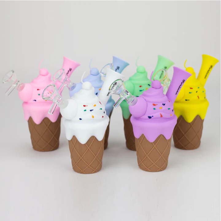 Fortune | 5.5" Silicone Ice Cream Water Pipe-Assorted Color