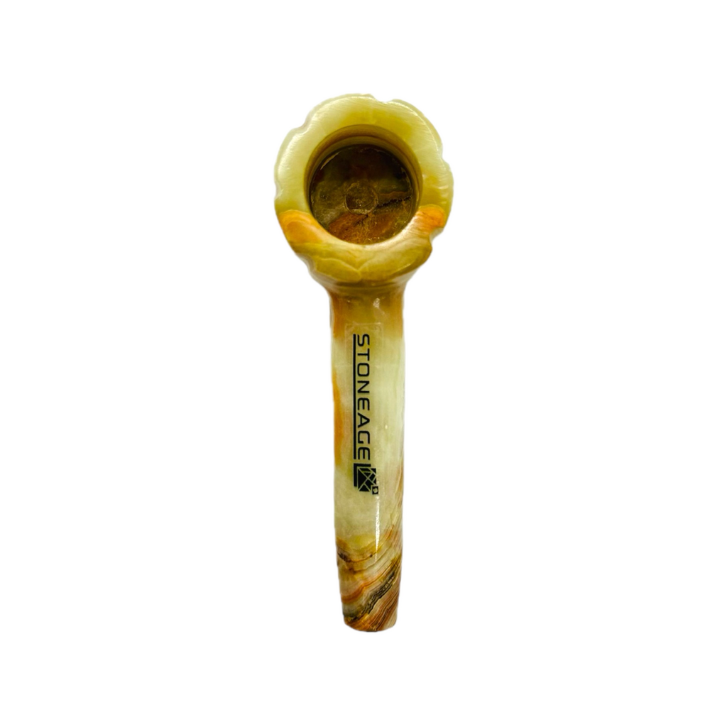 StoneAge | 4" Handmade Tobacco Smoking Pipe – Model: Bowl Design, Includes Gift Box