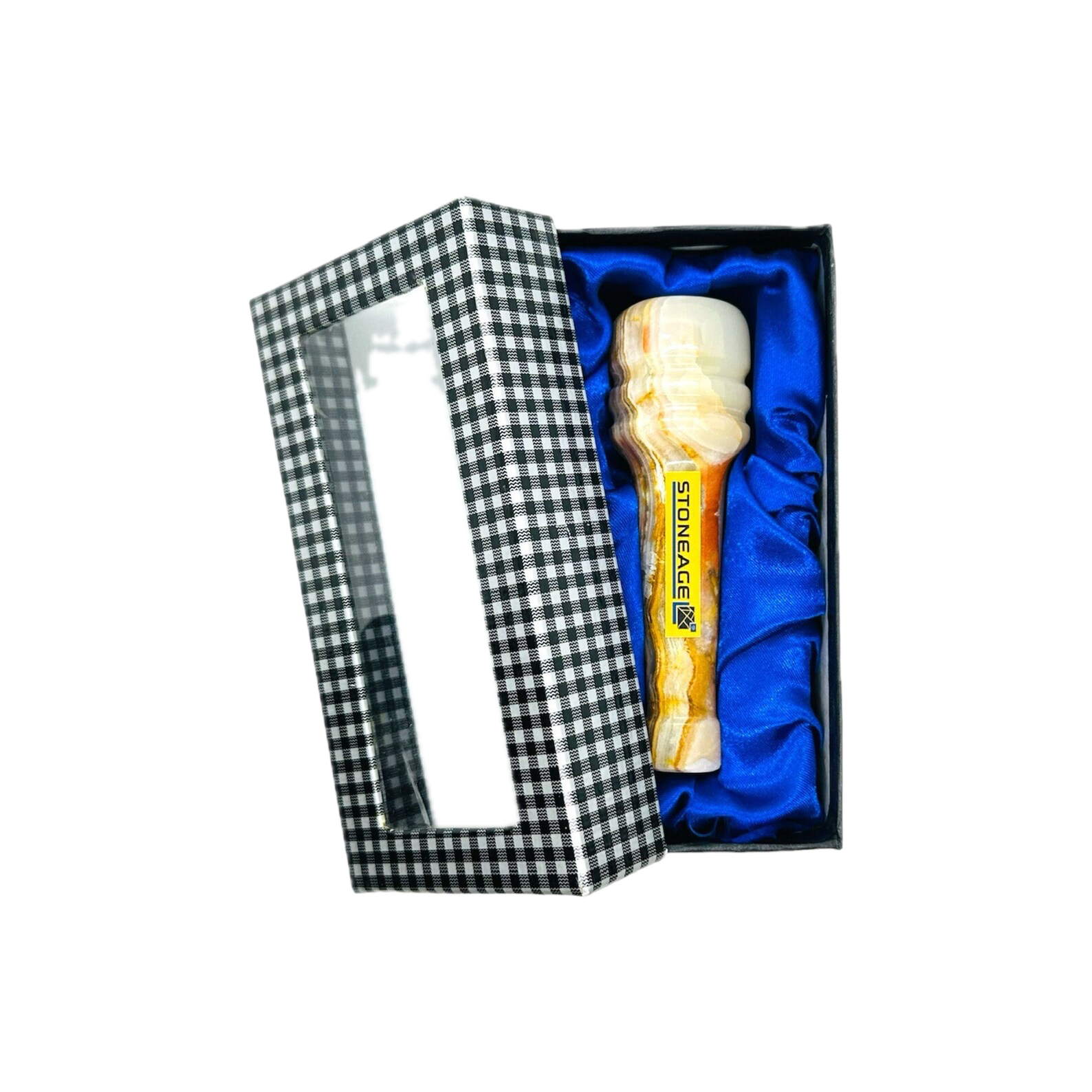 StoneAge | 4" Handmade Jumbo Tobacco Smoking Chillum, Includes Gift Box