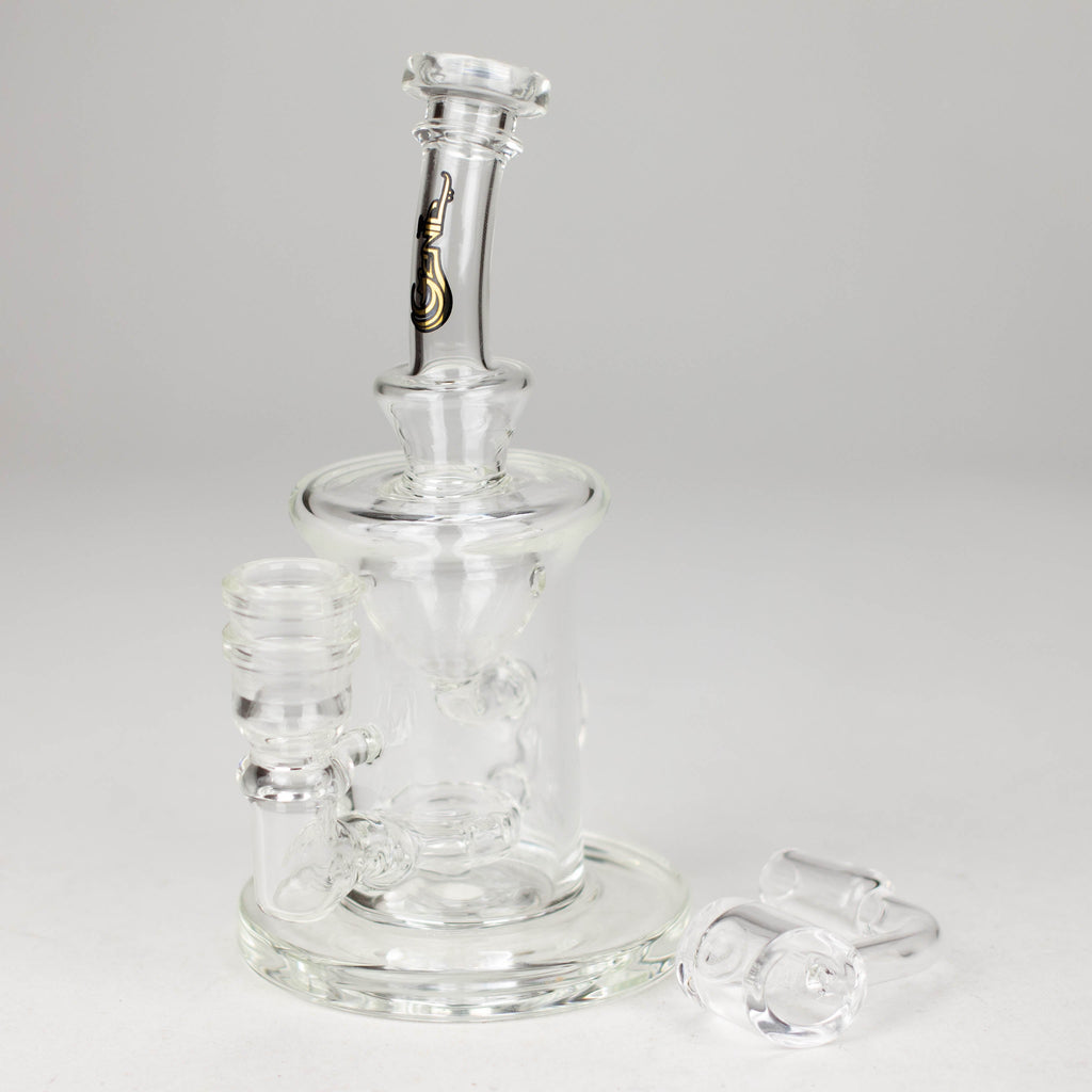 Genie | 6" recycled bubbler with a banger