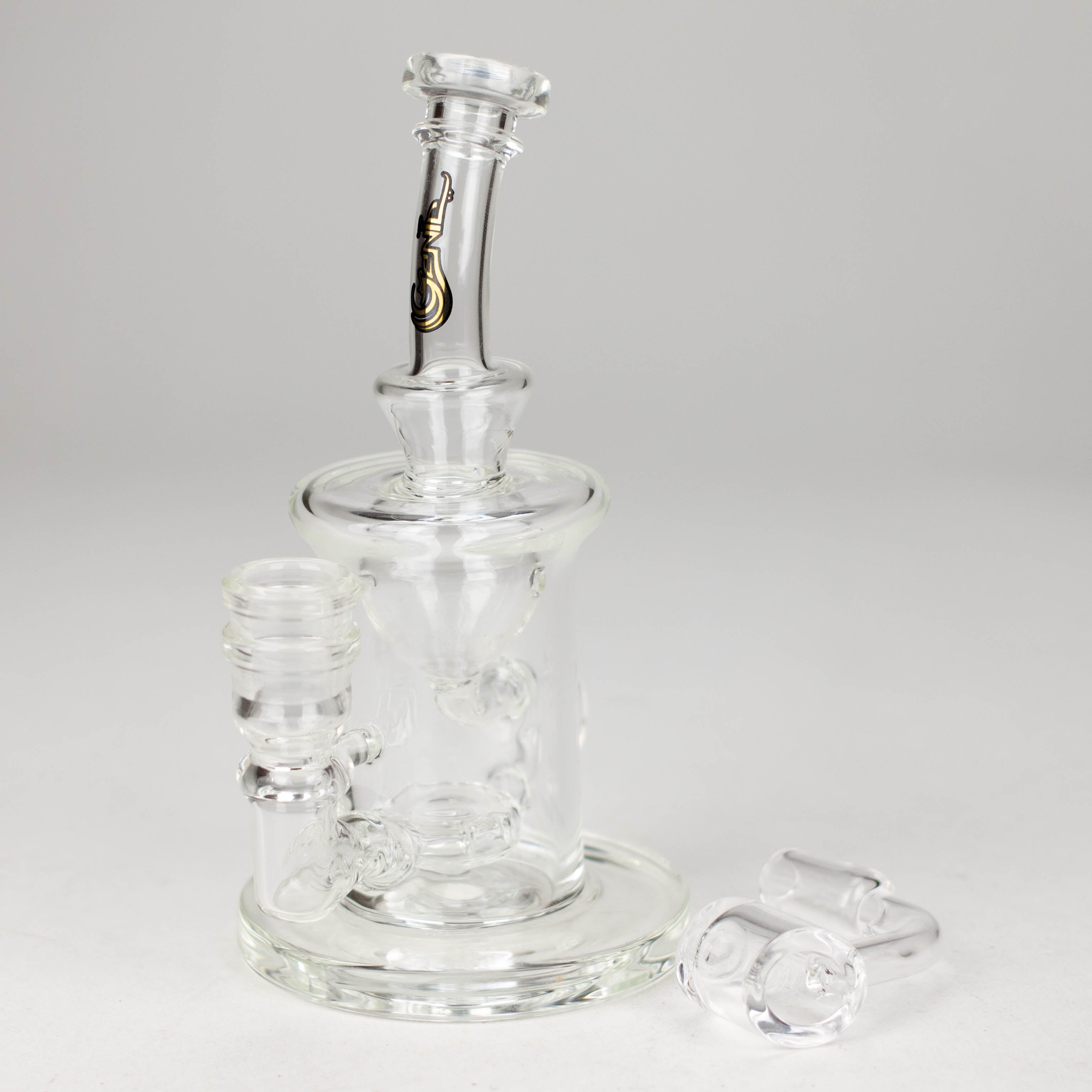 Genie | 6" recycled bubbler with a banger