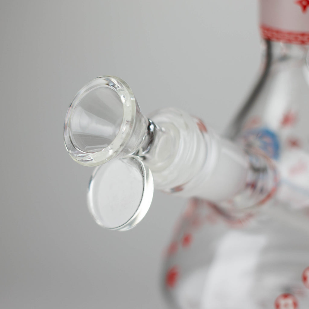 Z10" Glow in the dark Glass Bong With RM Design