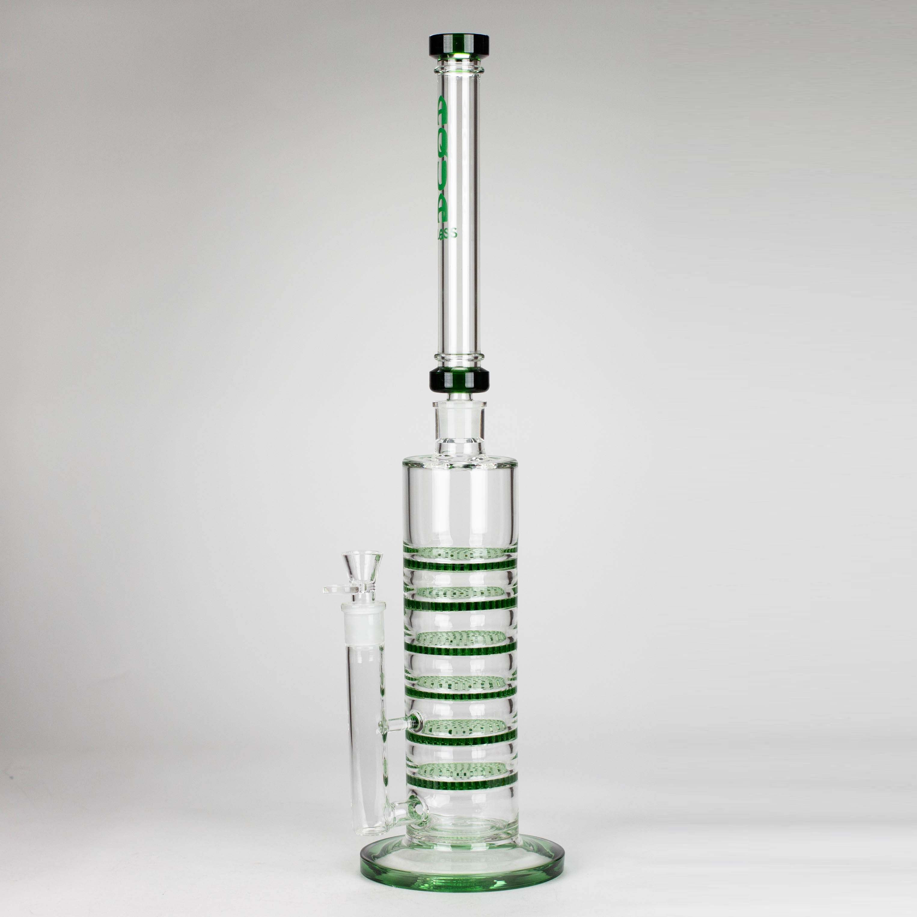 AQUA | 21 " 2-in-1 Multi level honeycomb diffuser glass bong [AQUA019]