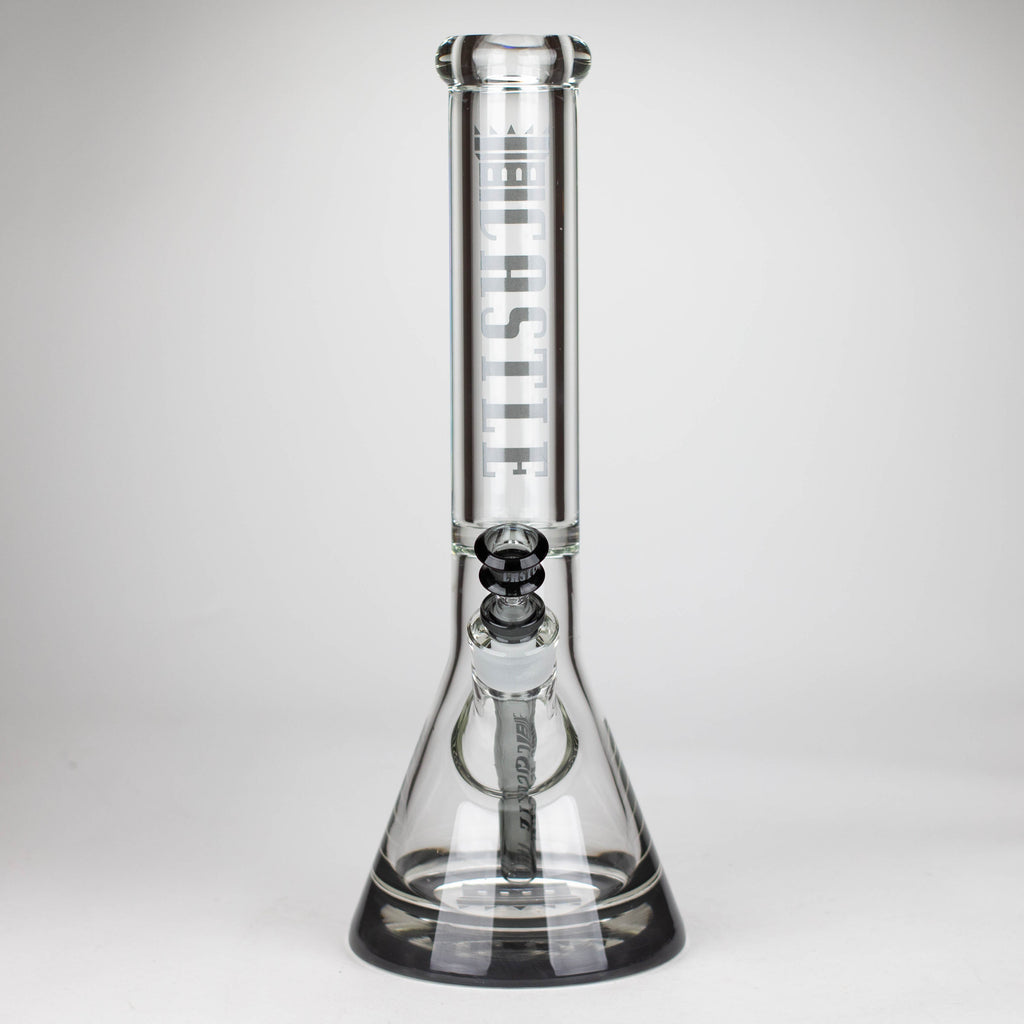 Castle Glassworks | 14" Color Logo Beaker Bong [C-005]