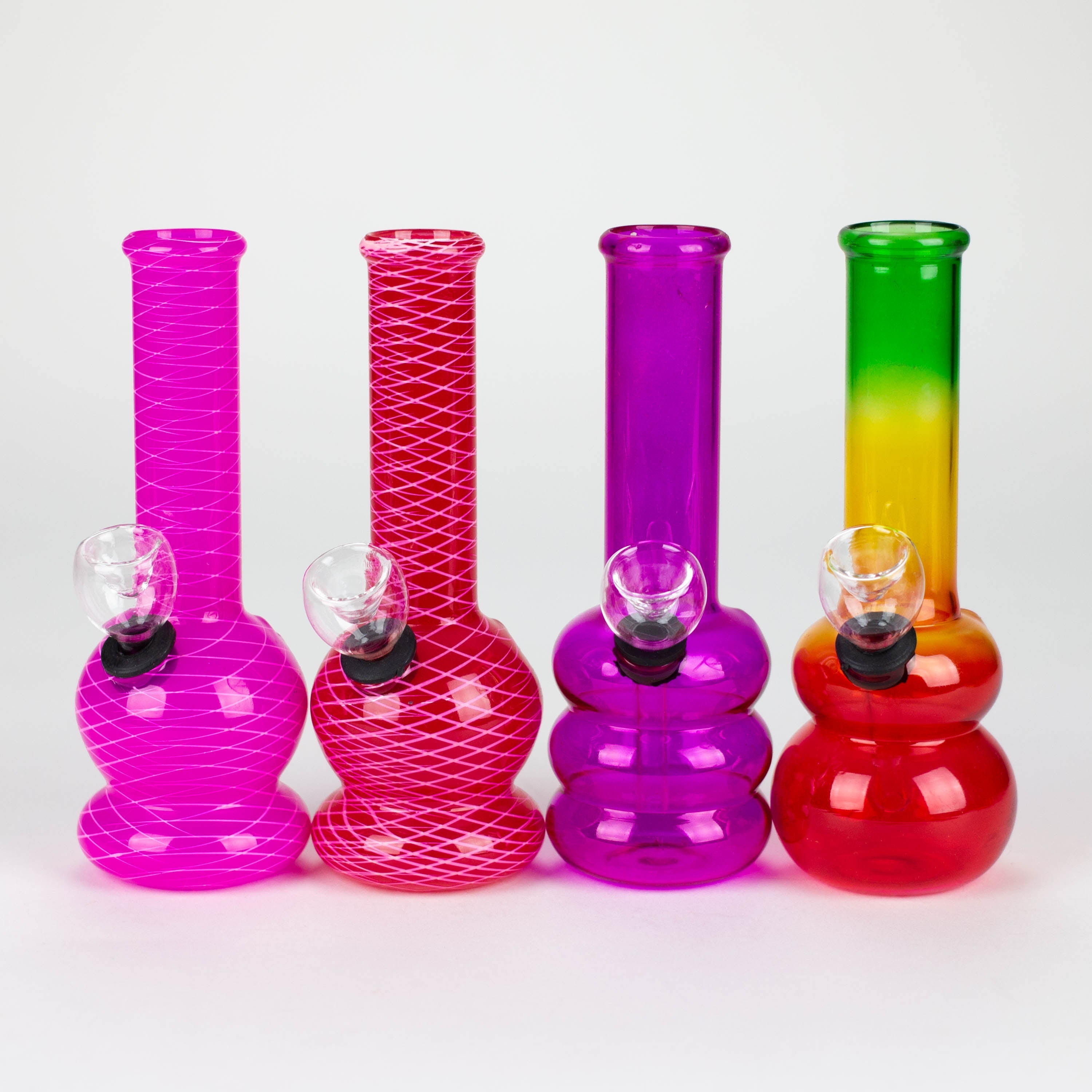 6" Color Water pipe-Designs and Color Assorted