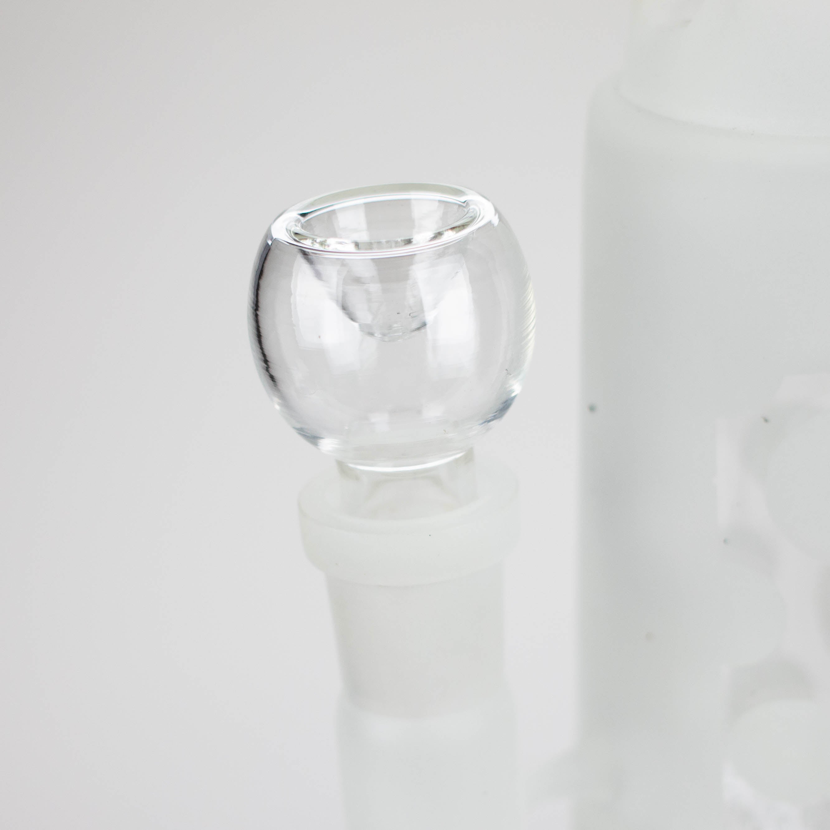 14" Glow in the dark straight tube glass bong with honey comb diffuser