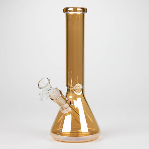 10" Solid Color Eletroplate Glass Beaker Bong
