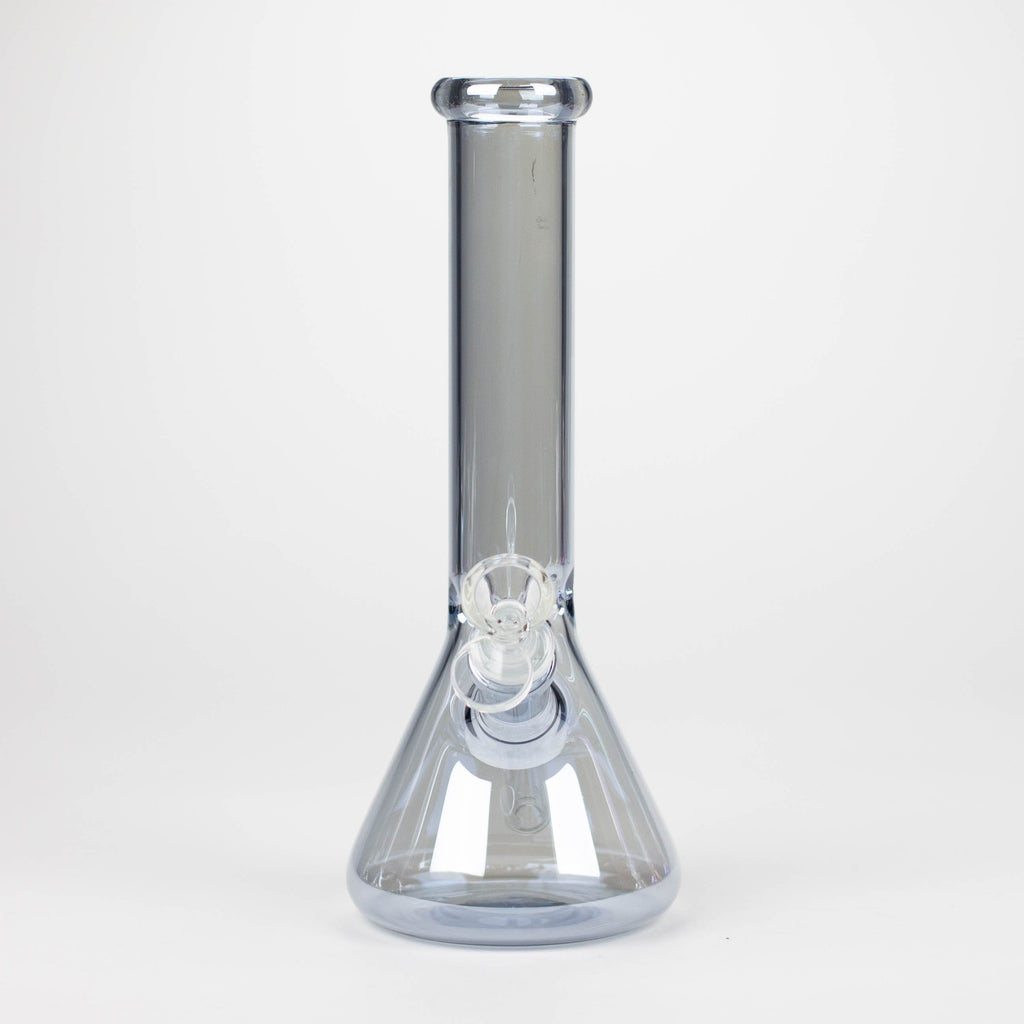 10" Solid Color Eletroplate Glass Beaker Bong