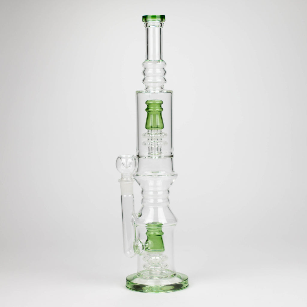18" Glass water bong with Percolator and Diffuser