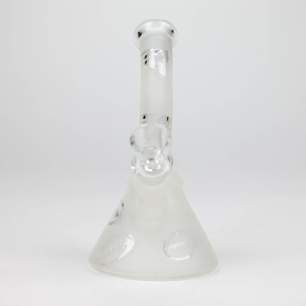 6" Glow in the dark glass bong
