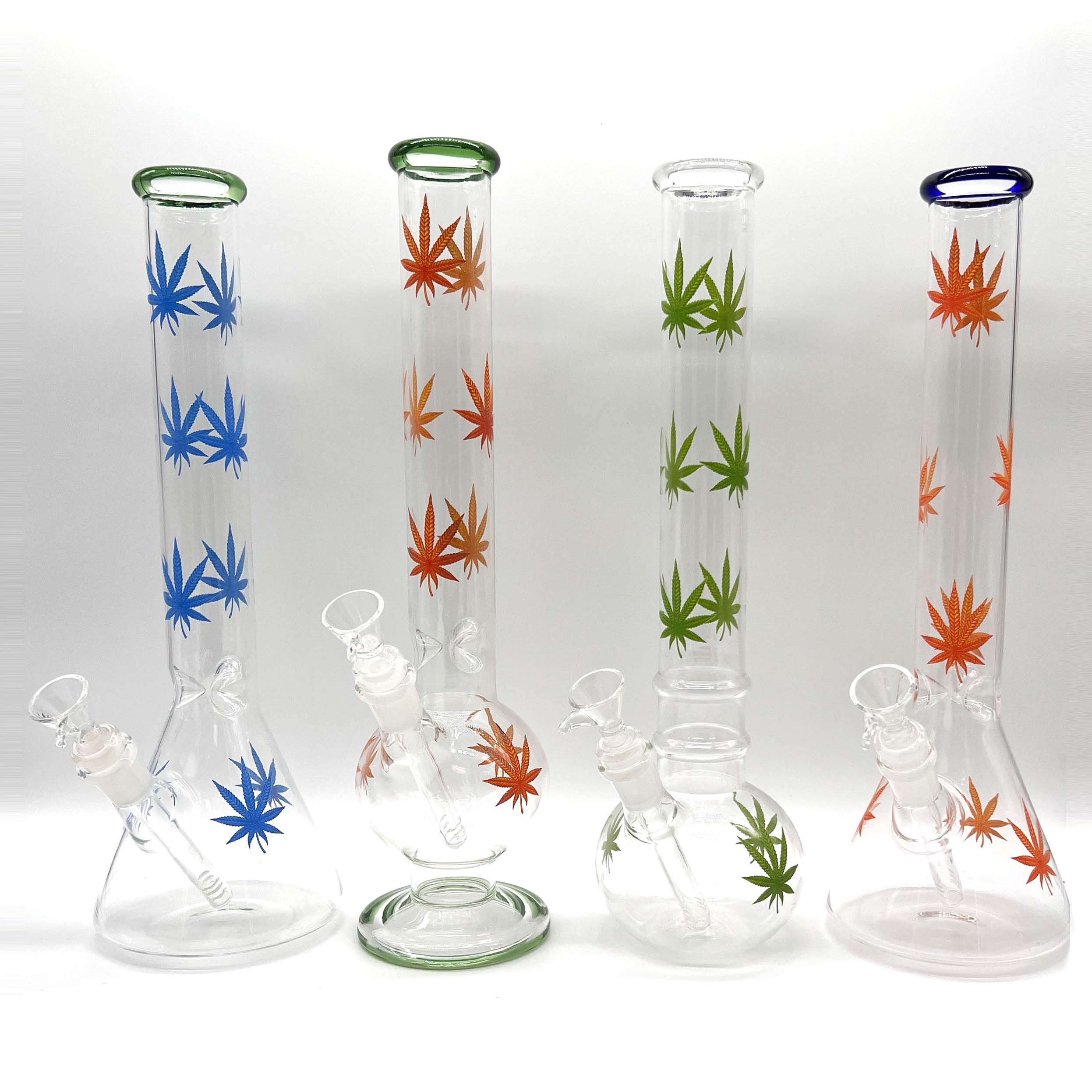 Full Body Weed 14" Water Pipe Bong- Assorted Colors