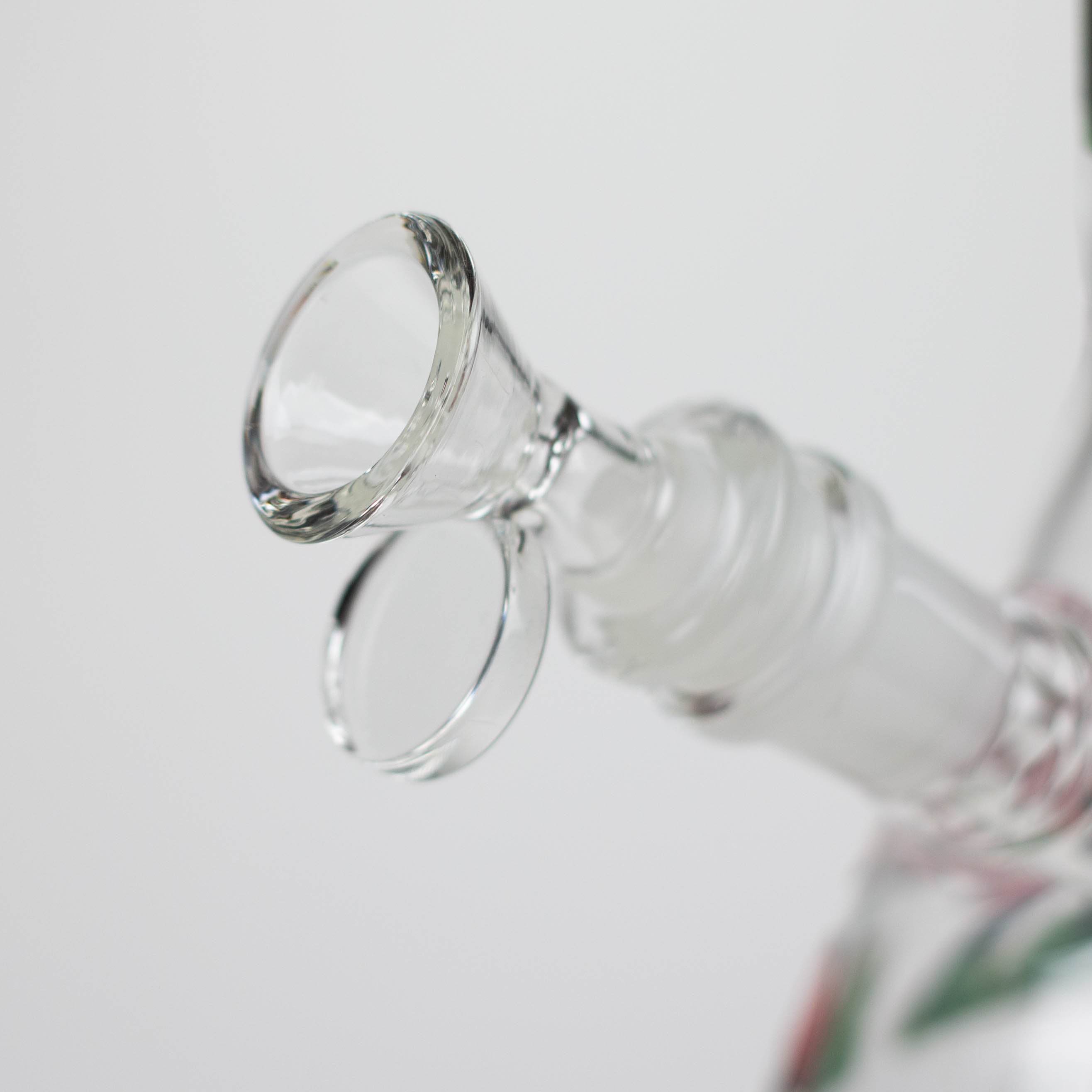 Z10" Glow in the dark Glass Bong With  Mushroom Design
