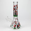 Z10" Glow in the dark Glass Bong With  Mushroom Design