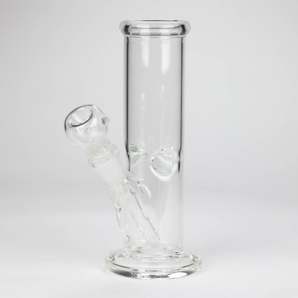 8" clear straight bong