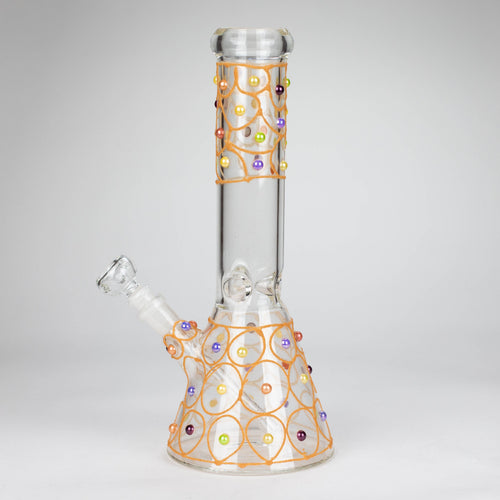 12" Royal conical hand crafted glass water bong