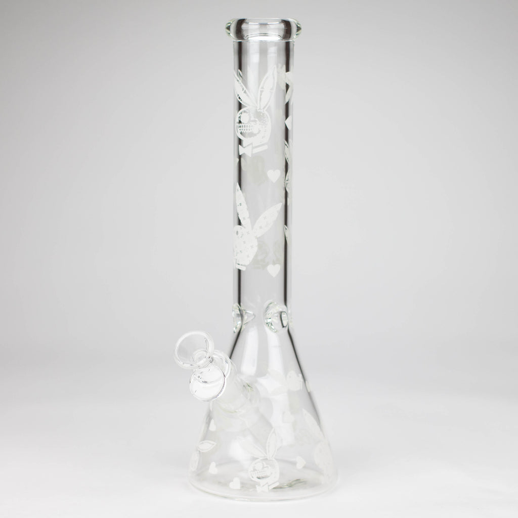 12" 5mm Luxury Design Glow in the Dark Glass Bong