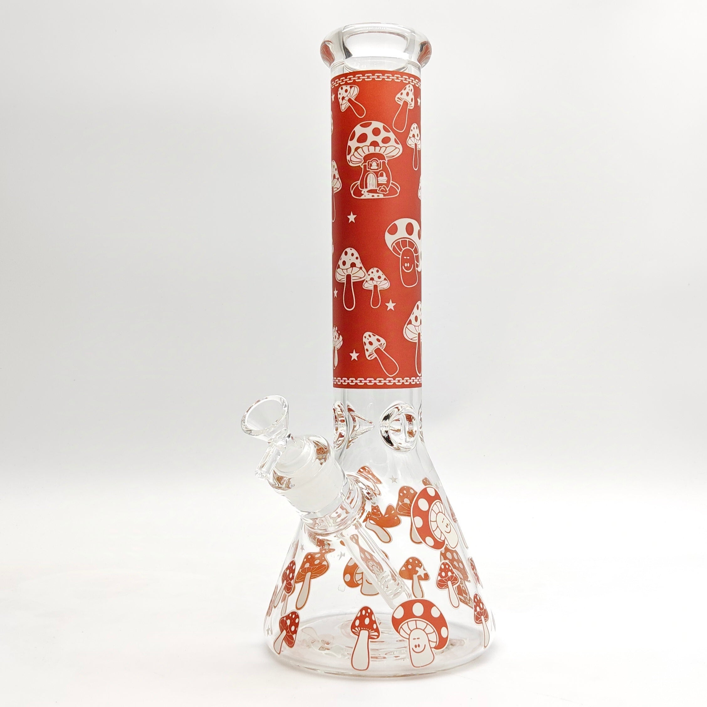 14" 7mm Mushroom Glow in the dark Bong