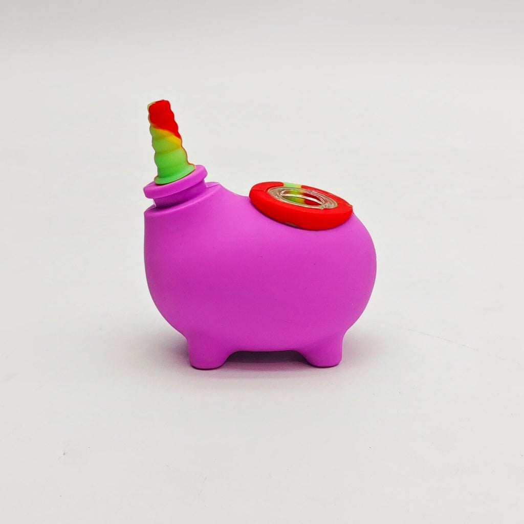 5" Unicorn Silicone Bong-Assorted [SP1070]