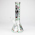 Z10" Glass Bong With Sugar Skull  Design