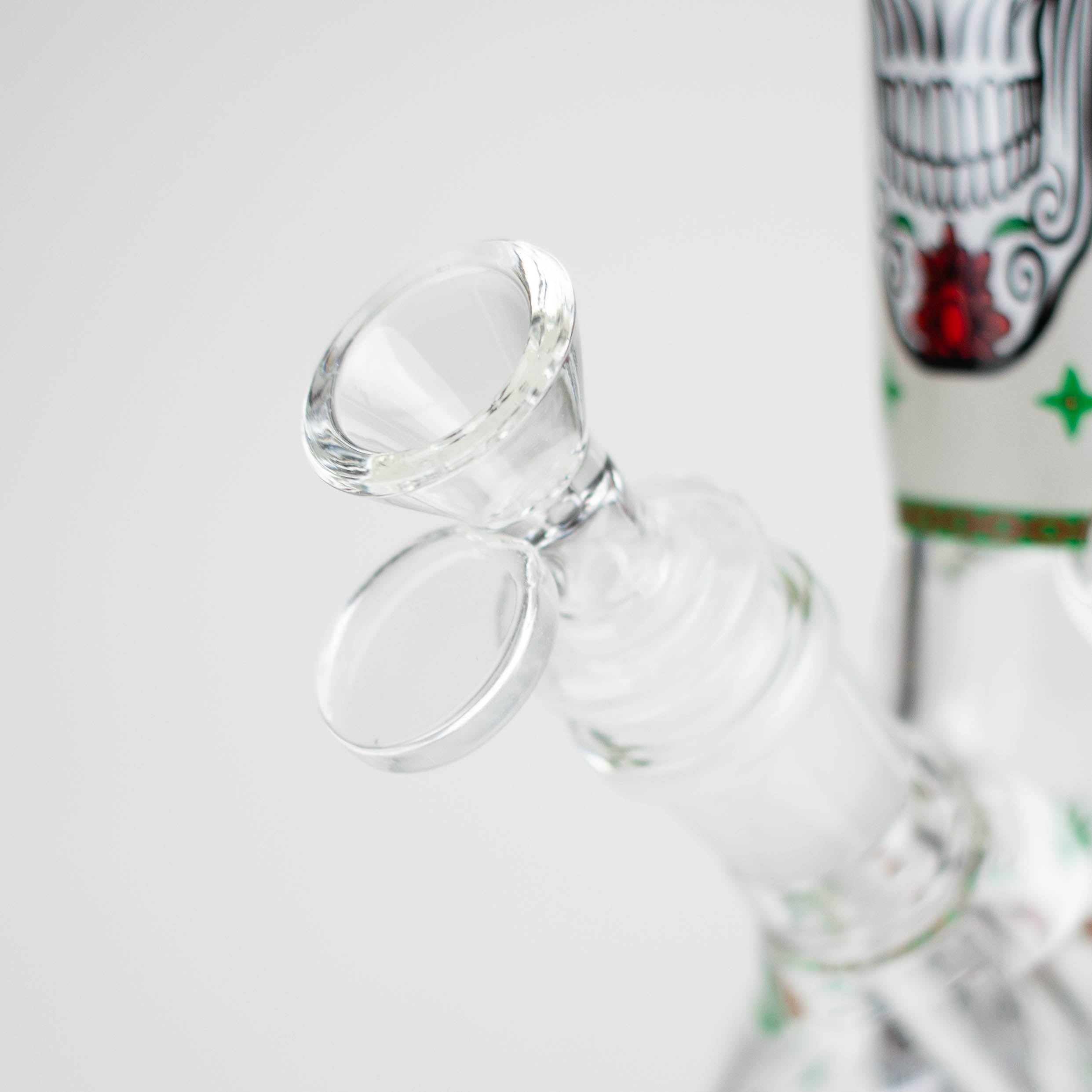 Z10" Glass Bong With Sugar Skull  Design
