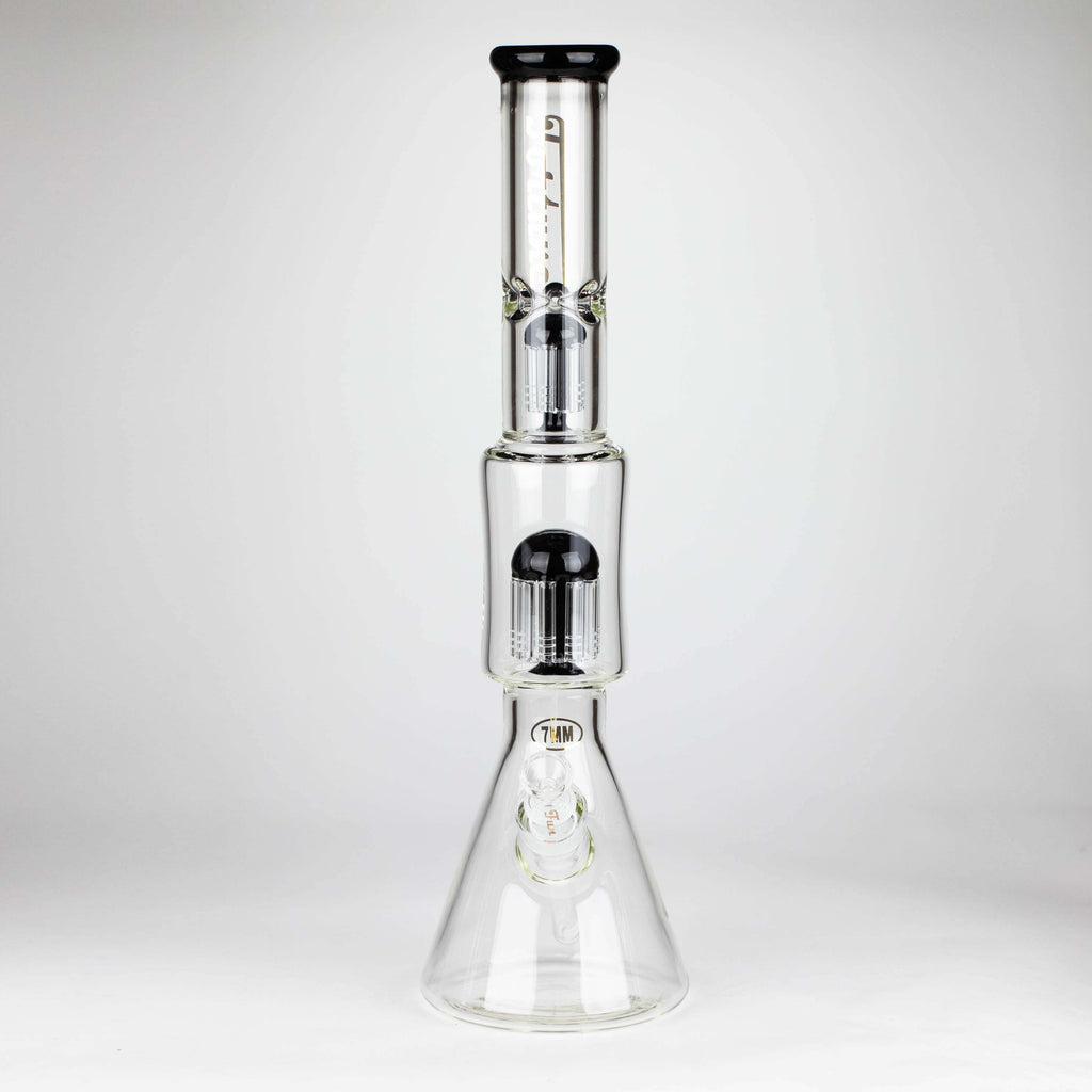 Fortune | 18" Double Tree Perc Beaker Bong Assorted Colour