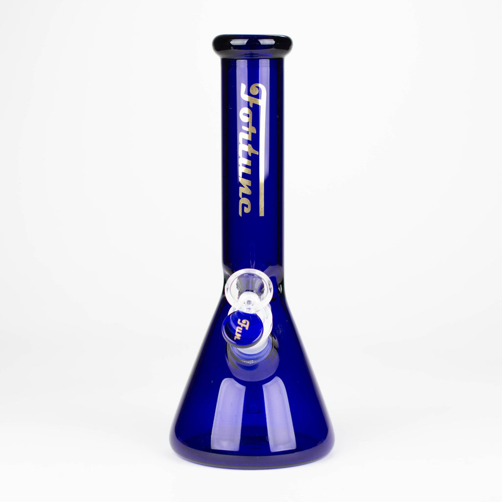 Fortune | 10" 4mm Coloured Glass Bong Assorted Colour