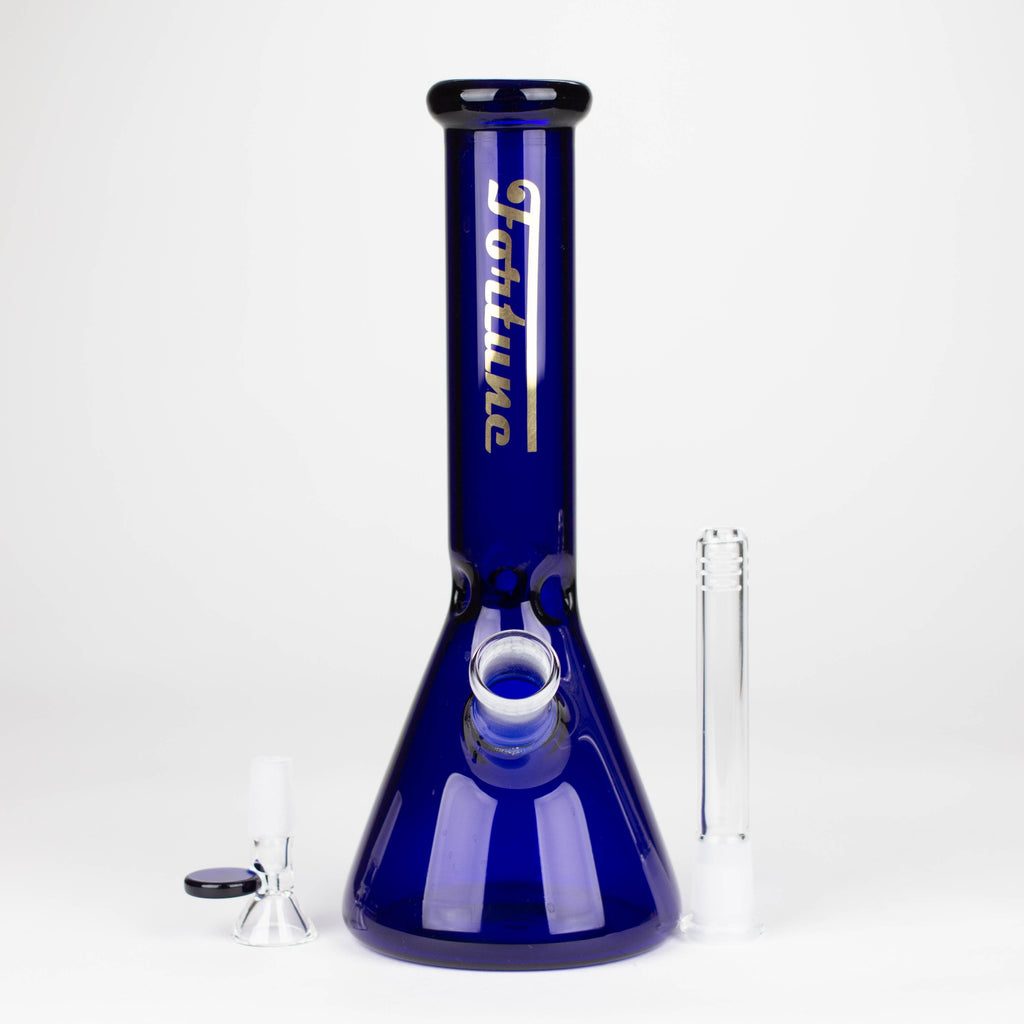 Fortune | 10" 4mm Coloured Glass Bong Assorted Colour