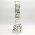 Glow in the dark 14" 7mm Egyptian Design Bong